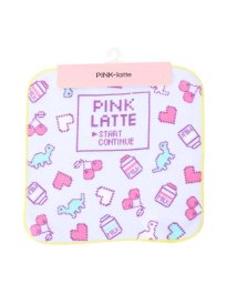 PINK-latte(ピンク　ラテ)/ロゴプリント入りミニタオル/ライトパープル（081）
