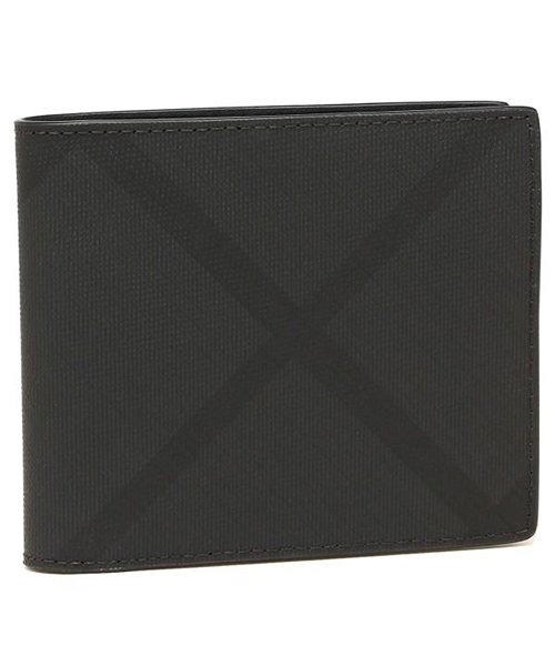 バーバリー 財布 Burberry A5656 London Check ロンドンチェック メンズ 二つ折り財布 Dark Charcoal バーバリー Burberry Magaseek
