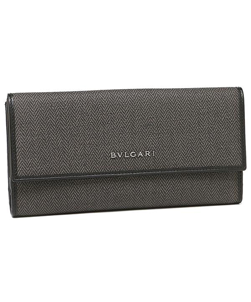 BVLGARI ブルガリ 32589 WEEKEND ウィークエンド 長財布 ブラック/シルバー