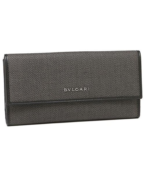 Bvlgari ブルガリ 325 Weekend ウィークエンド 長財布 ブラック シルバー ブルガリ Bvlgari Magaseek