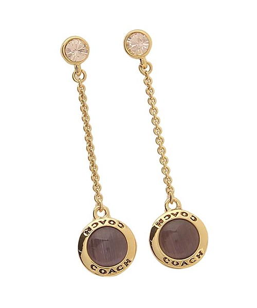 コーチ ピアス アクセサリー アウトレット COACH F67128 GDPX オープンサークル OPEN CIRCLE LONG DANGLE  EARRING