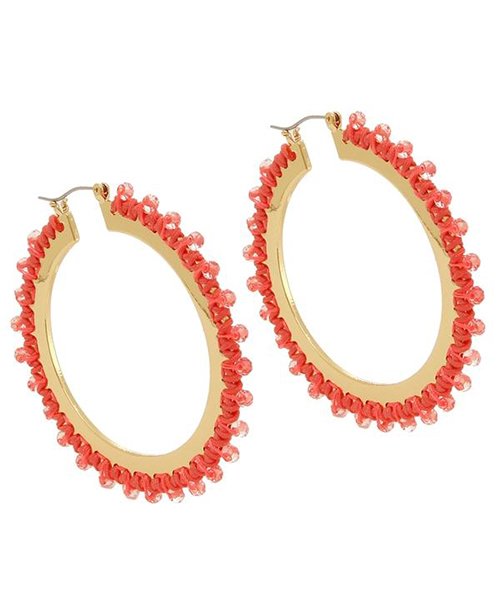 ケイトスペード ピアス アクセサリー Kate Spade Wbruf709 678 Wrap It Up Hoops レディース Coral ケイトスペードニューヨーク Kate Spade New York Magaseek