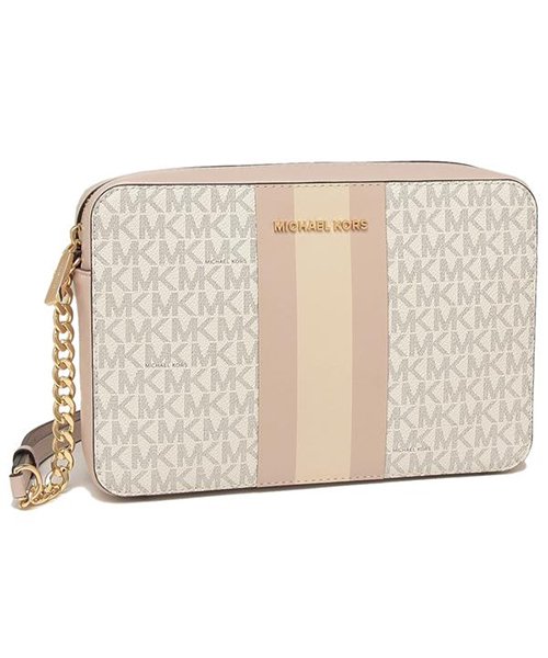 MICHAEL KORS(マイケルコース)/マイケルコース ショルダーバッグ レディース MICHAEL KORS 32F9GJ6C3B 173 ホワイト ピンク/ホワイト/ピンク