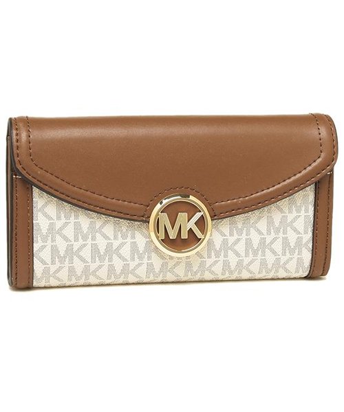 MICHAEL KORS(マイケルコース)/マイケルコース 長財布 アウトレット レディース MICHAEL KORS 35F9GFTE3B VANILLA ホワイト/ホワイト