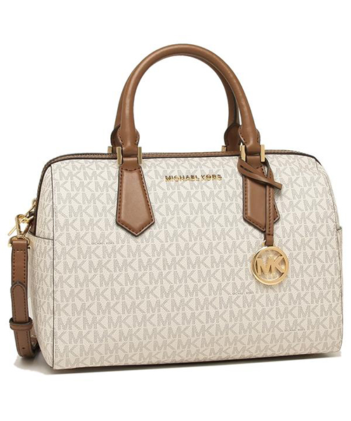 マイケルコース ボストンバッグ ショルダーバッグ アウトレット レディース MICHAEL KORS 35H8GYEU3B VANILLA/LUGG  ホワイト