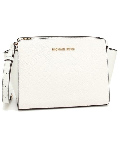 MICHAEL KORS(マイケルコース)/マイケルコース バッグ アウトレット MICHAEL KORS 35T9GLMM2L SELMA MD MESSENGER レディース ショルダーバッグ OPT/ホワイト