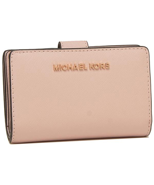 【早い者勝ち】Michael Kors マイケルコース 2つ折り財布 ピンク