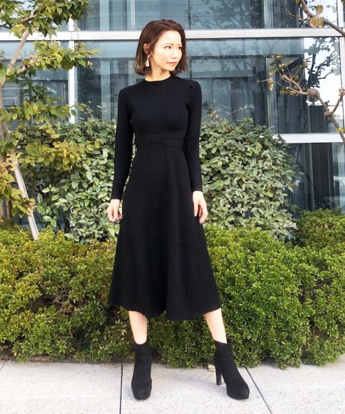 セール 12gリブウエストリボンフレアワンピース トランテアン ソン ドゥ モード 31 Sons De Mode Magaseek