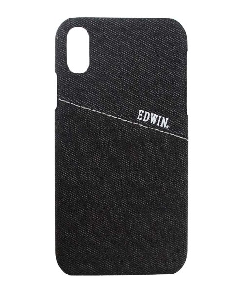 EDWIN(EDWIN)/iphoneケース スマホケース エドウイン EDWIN ALLデニム ブラック iPhoneXR iphonexr/ブラック