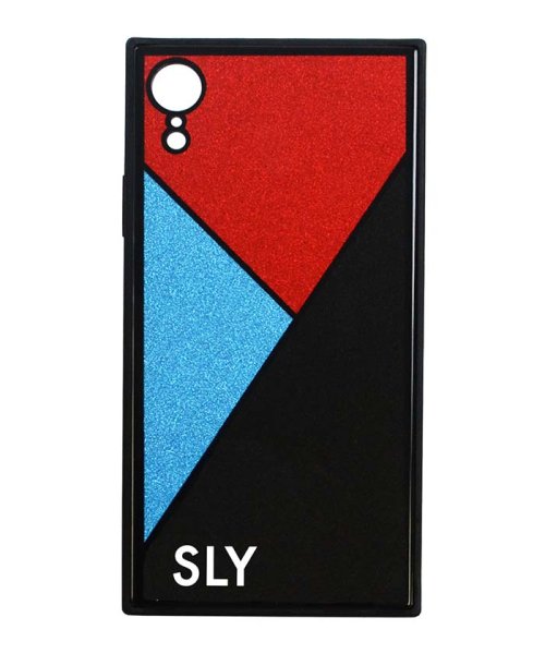 SLY(スライ)/iphoneケース スマホケース スライ SLY ラメガラス BLACK iphoneXR iPhonexr 背面ケース/ブラック