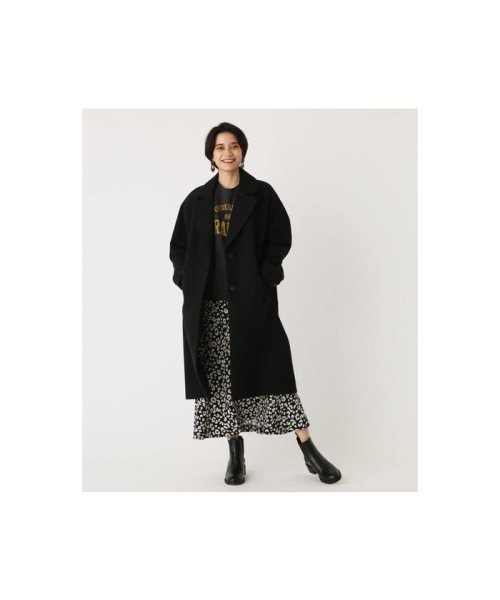 AZUL by moussy(アズールバイマウジー)/OVER LOOSE CHESTER COAT/BLK