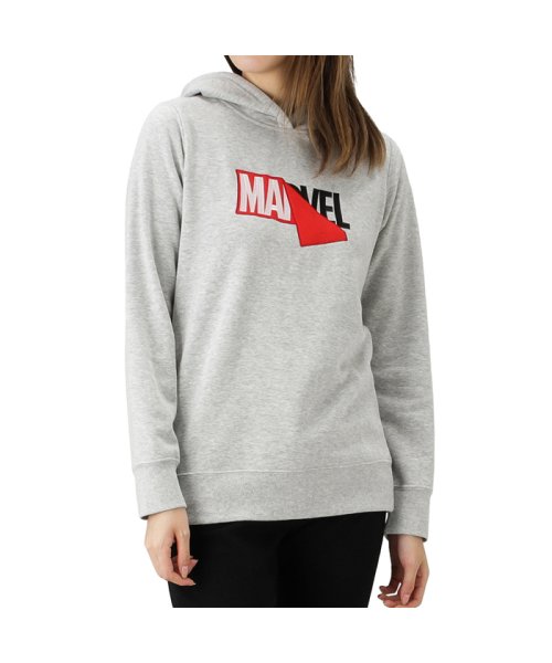 Marvel マーベル 裏起毛ボックス変形ロゴパーカー 94 68 マックハウス レディース Mac House Women Magaseek