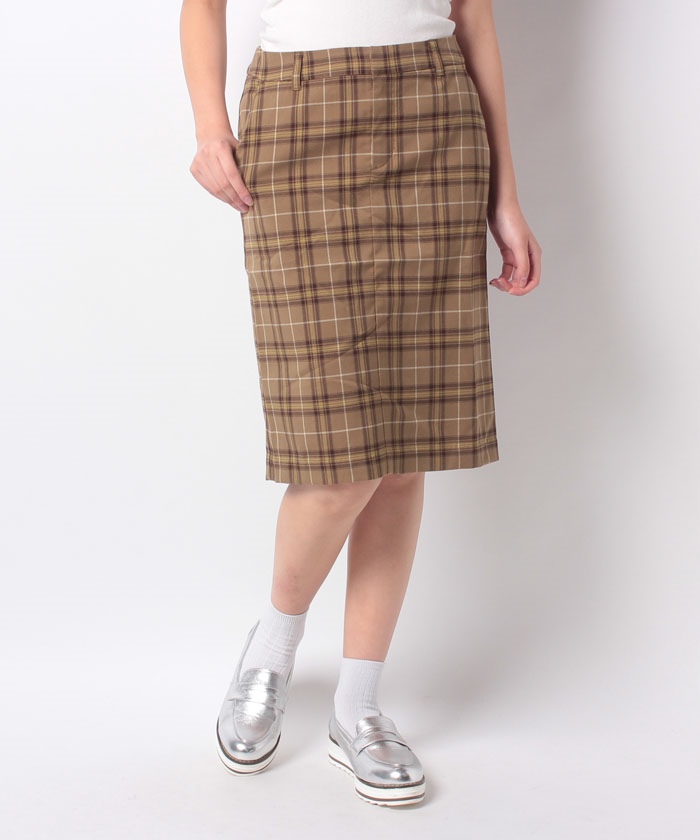 【Lugnoncure/ルノンキュール】TRPUチェックタイトスカート