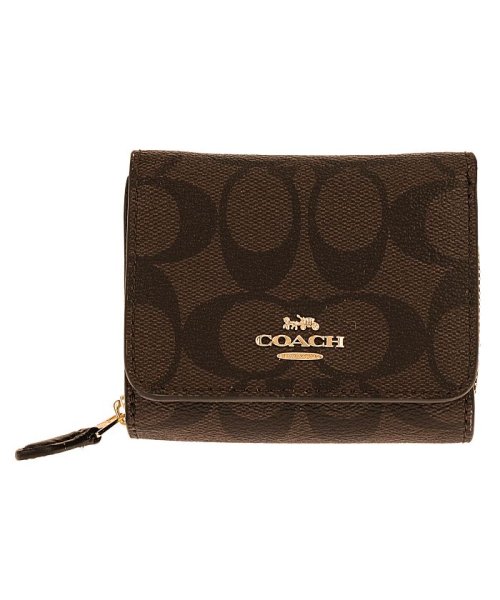 COACH(コーチ)/COACH レディース F41302 三つ折り財布/ブラウン