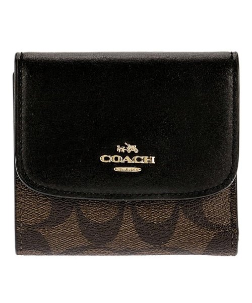 COACH(コーチ)/COACH レディース F87589 三つ折り財布/ブラウン系