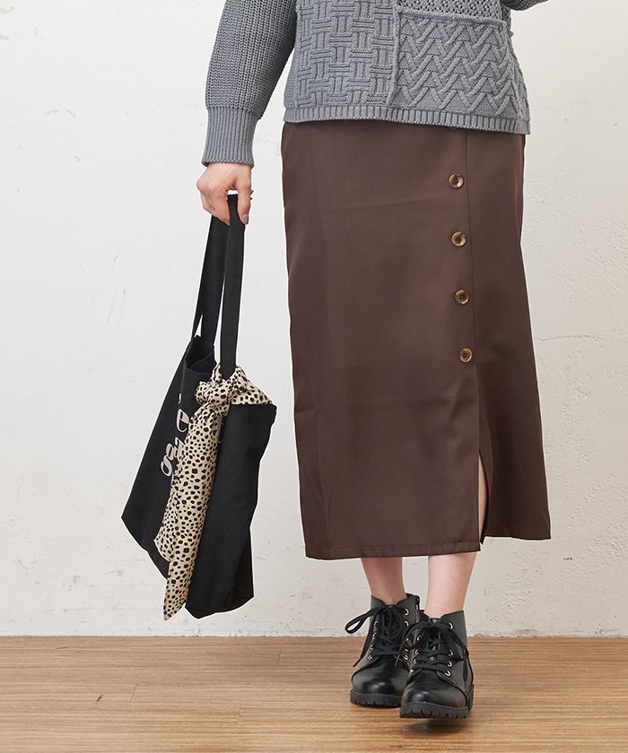 セール Fボタンタイトスカート ナイスクラップ アウトレット Nice Claup Outlet Magaseek