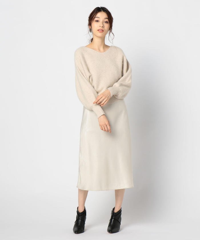 セール ニットコンビサテンワンピース ノーリーズソフィー Nolley S Sophi Magaseek