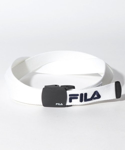 JEANS MATE(ジーンズメイト)/【FILA】G.I.ベルト　幅30mm　/ホワイト