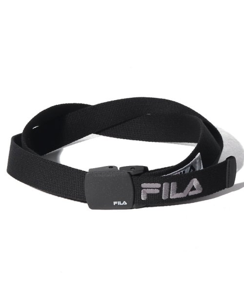 JEANS MATE(ジーンズメイト)/【FILA】G.I.ベルト　幅30mm　/ブラック