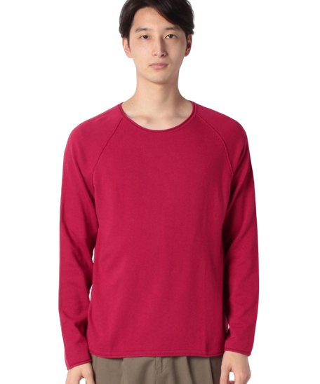 BENETTON (mens)(ベネトン（メンズ）)/ラグランスリーブニット・セーター/レッド