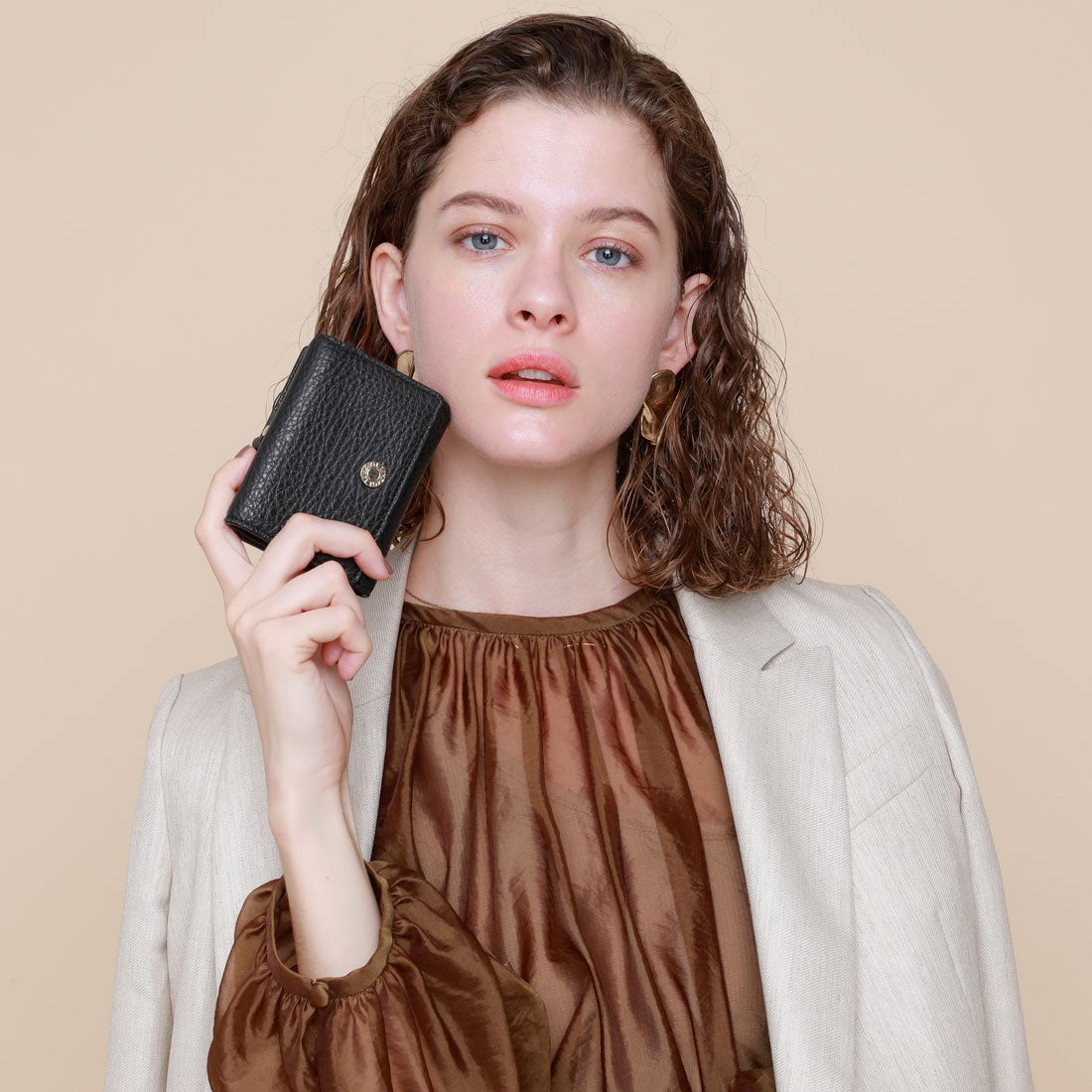 ソフトシュリンクレザー 三つ折り財布 LIBERO[リベロ](502803628