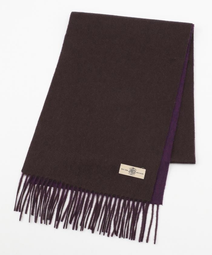 【新品】J.PRESS マフラー　リバーシブル　柄グレー　タグ付 新品】J.PRESS マフラー リバーシブル 柄グレー タグ付