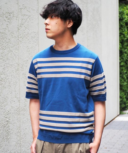 セール パネルボーダー ニットtシャツ Tricot T Tomorrowland Mens Tomorrowland Mens Magaseek