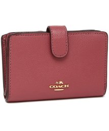 COACH(コーチ)/COACH 財布 アウトレット コーチ F11484 クロスグレイン ミディアム コーナー ジップウォレット 二つ折り財布/ルージュ