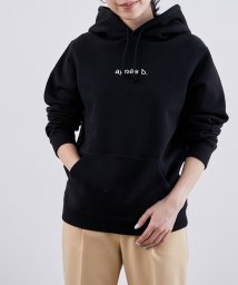 ADAM ET ROPE'(アダム　エ　ロペ)/【agnes b. pour ADAM ET ROPE'】HOODED PARKA LOGO/ブラック（01）