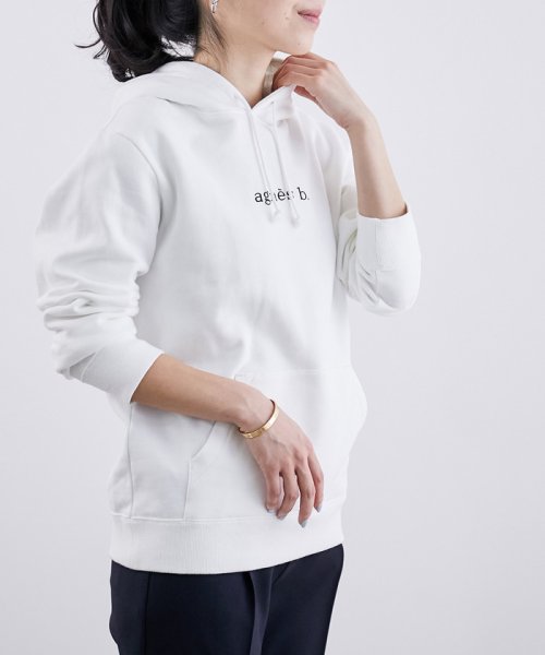 ADAM ET ROPE'(アダム　エ　ロペ)/【agnes b. pour ADAM ET ROPE'】HOODED PARKA LOGO/ホワイト（10）