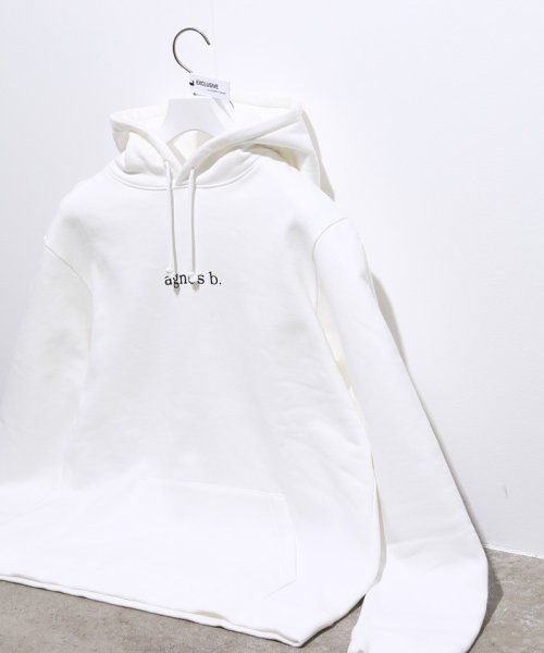 ADAM ET ROPE'(アダム　エ　ロペ)/HOODED PARKA WITH LOGO/ホワイト（10）