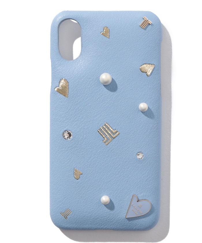 LANVINenBleu(バッグ) エクラン iPhoneXカバー サックス F LANVINenBleu(バッグ) エクラン iPhoneXカバー サックス F