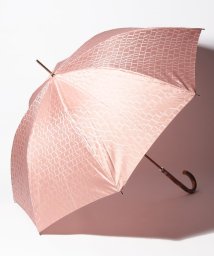 LANVIN Collection(umbrella)(ランバンコレクション（傘）)/LANVIN COLLECTION(ランバン コレクション)婦人長傘 先染ロゴジャガード/ピンク
