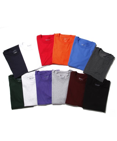 CHAMPION(チャンピオン)/Champion(チャンピオン)ベーシック半袖クルーネックTシャツ/カットソー【全12色】/レッド