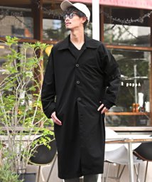 セール ラグスタイル Luxstyle ビッグステンカラーコート ステンカラーコート メンズ コート オーバーサイズ ドルマンスリーブ Bitter ビター系 秋 冬 Magaseek