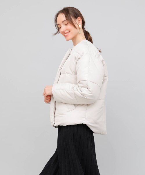 ノーカラーファイバーダウンコート Aimoha アイモハ Aimoha Magaseek