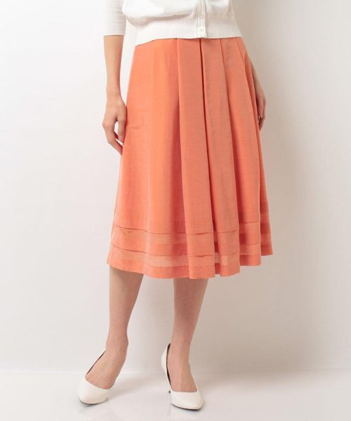 ELISA(エリザ)/シルクコットンボイルスカート/オレンジ