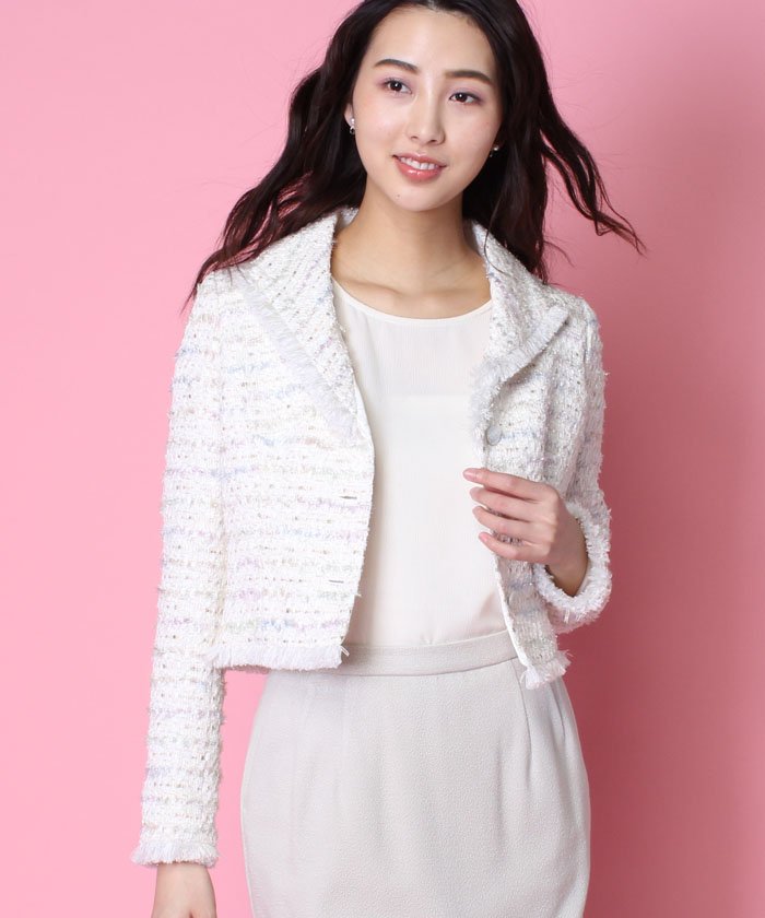 セール セットアップ対応商品 ファンシーモールツィードジャケット エリザ Elisa Magaseek