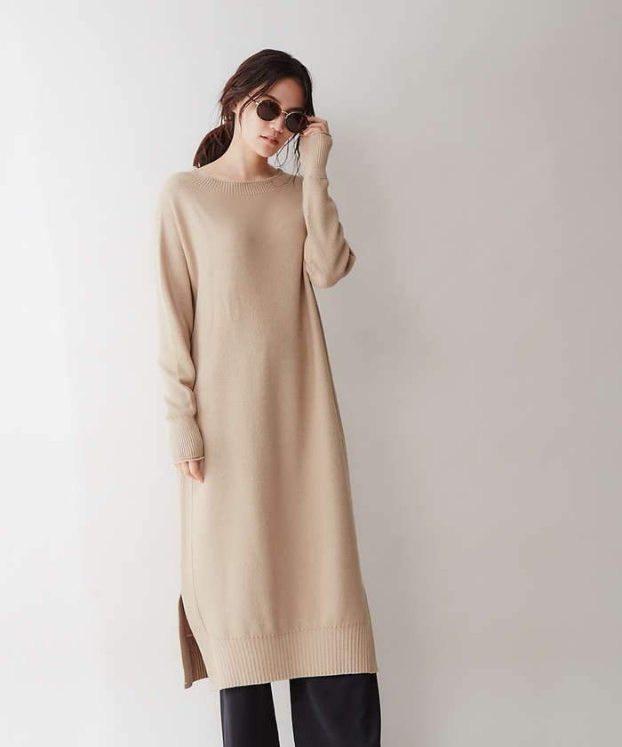 セール コットンカノコニットワンピース Qualite Qualite Magaseek