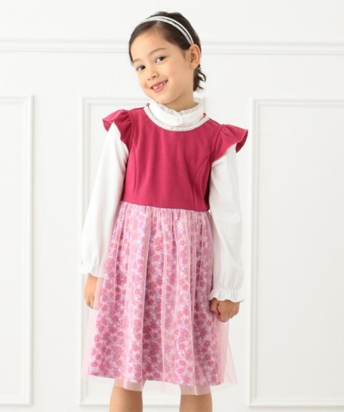 セール Mamagirl掲載 140 150cm セレモニー 花柄ワンピース エニファム キッズ Anyfam Kids Magaseek