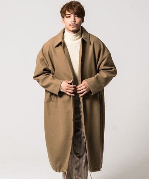 Cavaria キャバリア メンズ フェイクウールロング コート キャバリア Cavaria Magaseek Cavaria キャバリア メンズ フェイクウールロング コート キャバリア Cavaria Magaseek