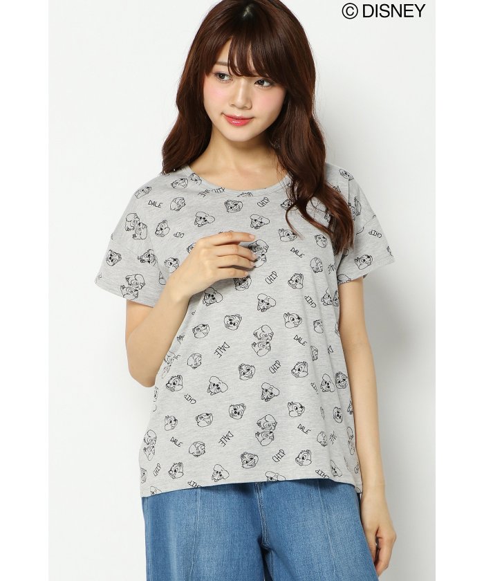 Web限定 親子リンク ディズニー チップ デール 総柄tシャツ イッカ キッズ Ikka Kids Magaseek