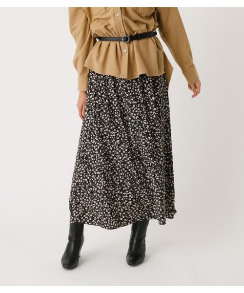 AZUL by moussy(アズールバイマウジー)/LEOPARD NARROW SKIRT/柄BLK5