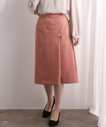 VIS(ビス)/エコスエードファスナーアイラインスカート/ピンク系（65）