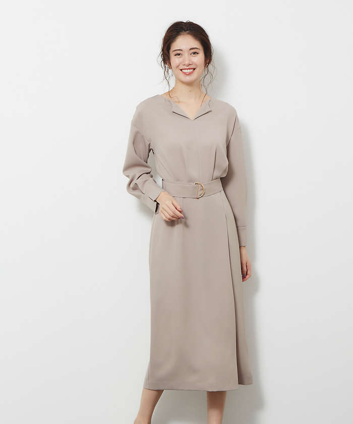 セール スリットネックiラインワンピース ルージュヴィフラクレ Rouge Vif La Cle Magaseek