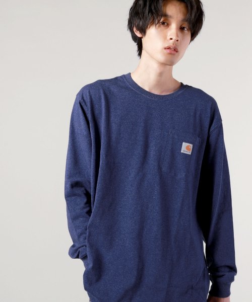 THE CASUAL(ザ　カジュアル)/(カーハート)carhartt M Workwear Pocket LS T Shirt/ブルー