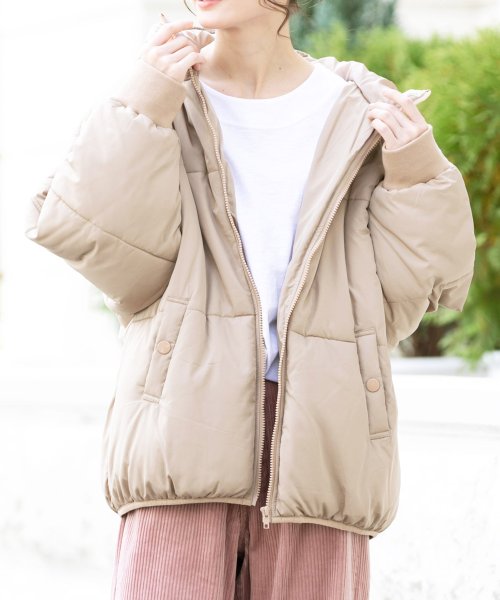 セール レディース アウター オーバーサイズ ファイバーダウンコート 中綿 冬コーデ ミリアンデニ Mili An Deni Magaseek