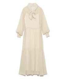 ボウタイボリュームワンピース リリー ブラウン Lily Brown Magaseek