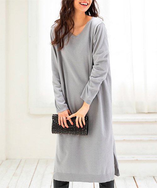 セール 毛玉になりにくい もちもちニットワンピ ラナン Ranan Magaseek