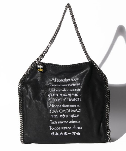 Stella McCartney(ステラマッカートニー)/【STELLA　McCARTNEY】ファラベラ Falabella Tote THE BEATLES コラボ ALL TOGETHER NOW /BLACK